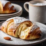 Croissant Francés Relleno de Crema Frangipane de Almendras