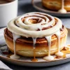 Roll de Canela Glaseado con Crema de Queso Suave (Cinnamon Roll)